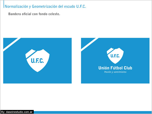 Bandera oficial Manual de aplicación logotipo ufc