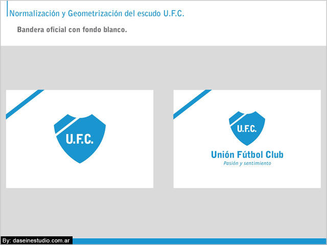 Bandera oficial Manual de aplicación logotipo ufc