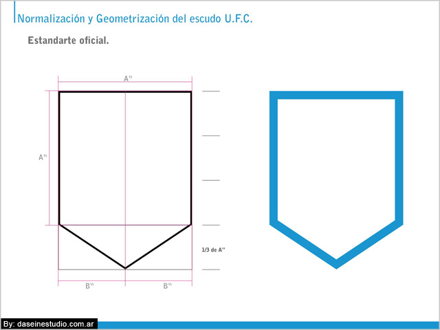 Estandarte Manual de aplicación logotipo ufc