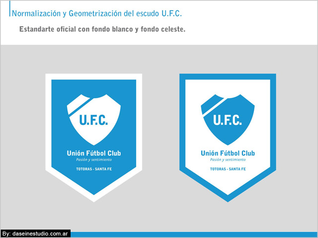 Estandarte oficial Manual de aplicación logotipo ufc