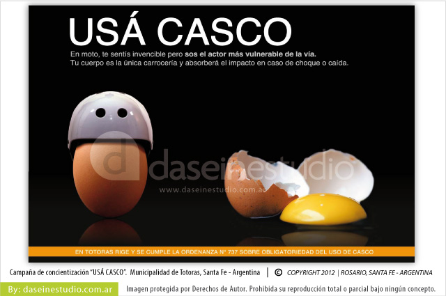 Diseño Campaña vial USA CASCO - Gráfica