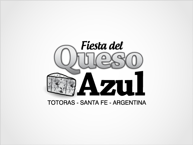  Diseño de logotipo Fiesta del Queso Azul - Blanco y Negro: normalización de logotipo.