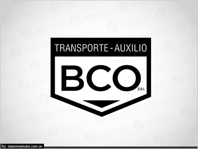  Diseño de logotipo BCO Auxilio y Transporte - Blanco y negro: normalización de logotipo.