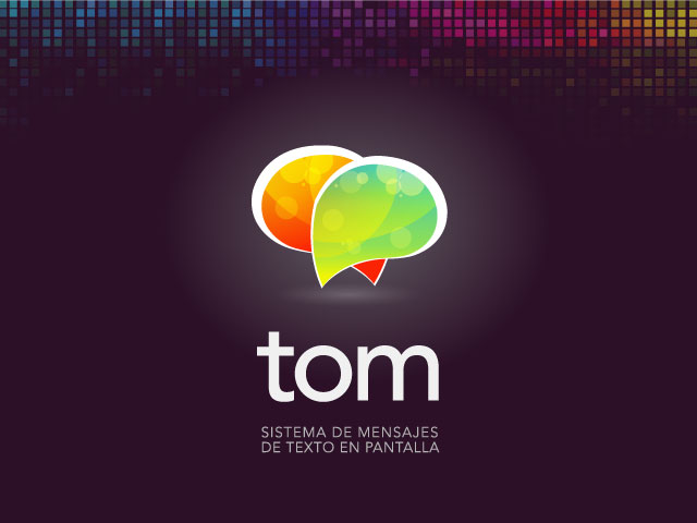  Diseño de logotipo App TOM - Fondo negro: normalización de logotipo.