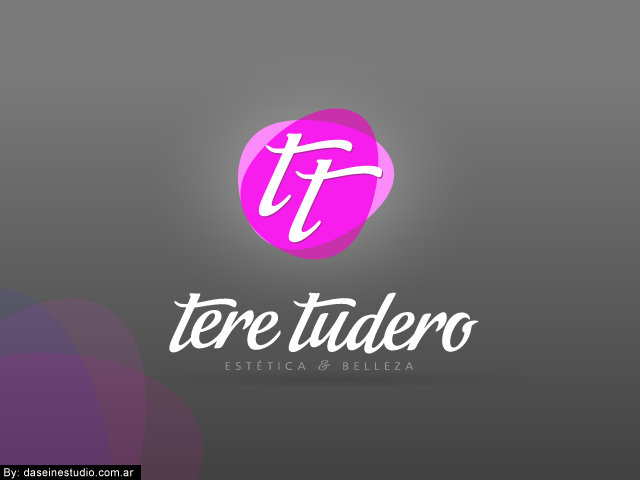  Diseño de logotipo Tere Tudero - Salamanca España - Fondo negro: normalización de logotipo.