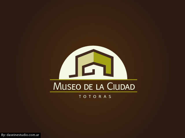  Diseño de logotipo Museo de la Ciudad - Fondo oscuro: normalización de logotipo.