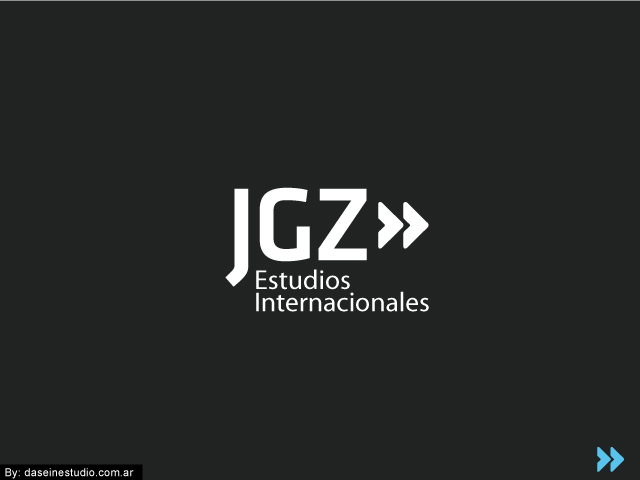  Diseño de logotipo JGZ Comercio Exterior - Fondo Negro: normalización de logotipo.