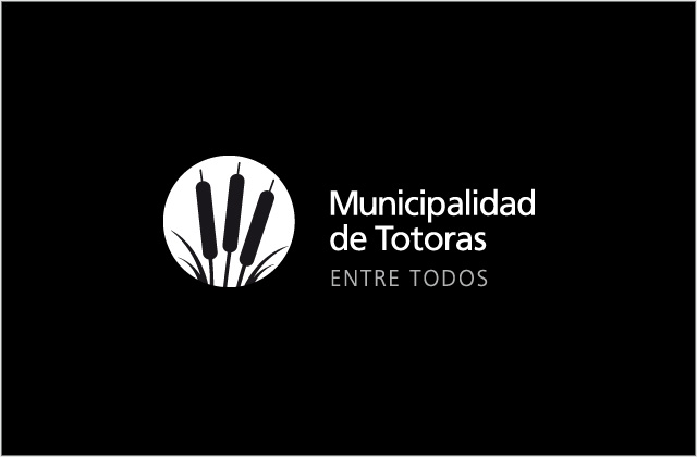  Diseño de logotipo Municipalidad de Totoras - Blanco y Negro negativo: normalización de logotipo.