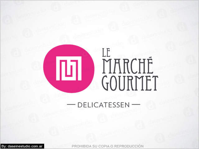  Diseño de logotipo Le Marché Gourmet - Berazategui Buenos Aires - Variante de logo: normalización de logotipo.