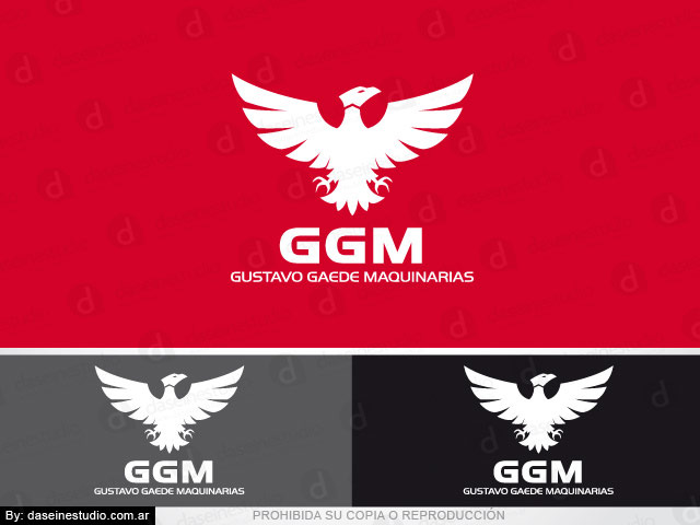  Diseño de Logotipo GGM Maquinaria Agrícola - Santa Fe. - Variantes de color: normalización de logotipo.